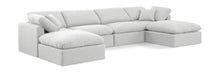 Load image into Gallery viewer, Indulge - Linen 6 Piece Modular Double Chaise Sectional - White
