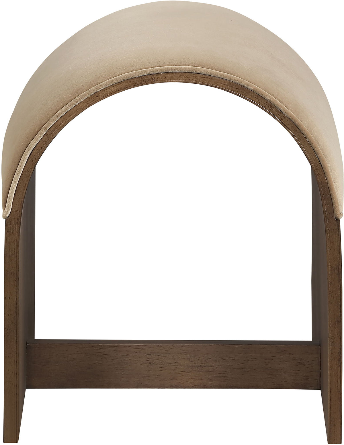 Sable - Velvet Performance Fabric Upholstered Bench