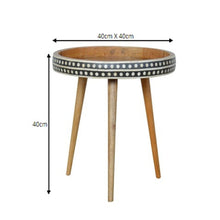 Load image into Gallery viewer, Small Patterned Nordic Style End Table
