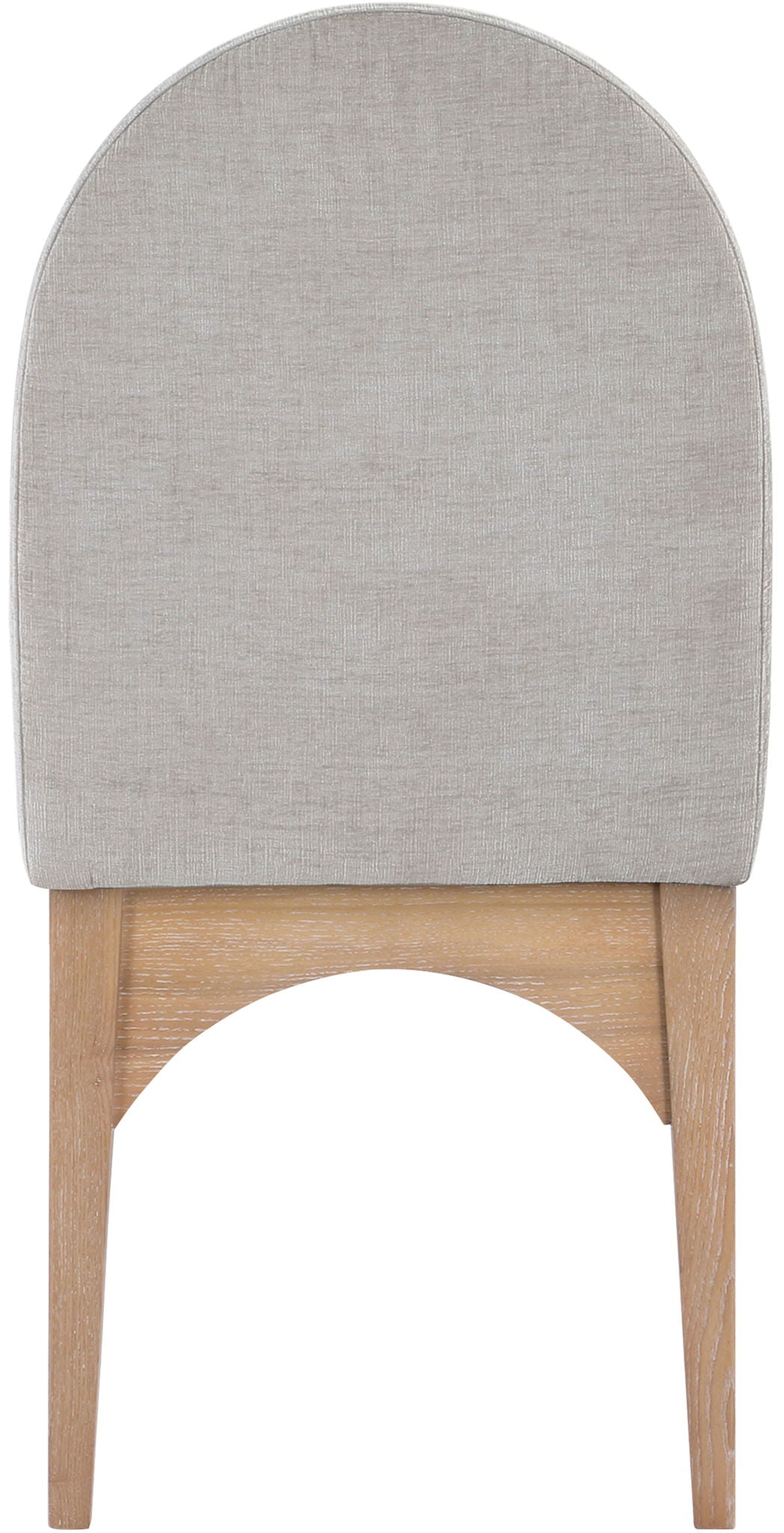 Waldorf - Chenille Dining Side Chair With Natural Legs