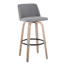 Load image into Gallery viewer, Toriano - Mid-Century Modern Fixed Height BarStool With Round Footrest (Set of 2)
