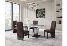 Load image into Gallery viewer, D12 - 5 Piece Dining Room Set (Dining Table And 4 Dining Chairs) - Black / Brown / White
