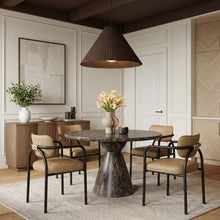 Load image into Gallery viewer, Serava - Vegan Leather Upholstered Dining Chair (Set of 2) - Tan
