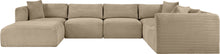Load image into Gallery viewer, Shaggy - Fabric 7 Piece Modular U-Shaped Sectional With Ottoman
