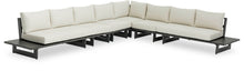 Load image into Gallery viewer, Maldives - 6 Piece Water Resistant Outdoor Patio Modular Sectional With Gray Base
