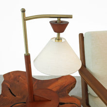 Load image into Gallery viewer, Nightstand Desk Lamp With Cone Shade For Eye Protection - Brown
