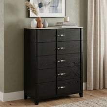 Load image into Gallery viewer, Opel - 5 Drawer Chest - Black
