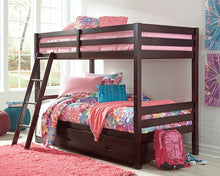 Load image into Gallery viewer, Halanton Youth Bunk Bed with 1 Large Storage Drawer
