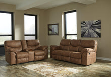 Load image into Gallery viewer, Boxberg Reclining Loveseat with Console
