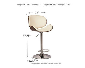 Bellatier Adjustable Height Bar Stool