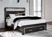 Load image into Gallery viewer, Kaydell Upholstered Panel Storage Bed
