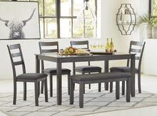 Load image into Gallery viewer, Bridson Dining Table and Chairs with Bench (Set of 6)
