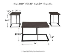 Load image into Gallery viewer, Airdon Table (Set of 3)
