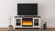 Load image into Gallery viewer, Dorrinson 60&quot; TV Stand with Electric Fireplace
