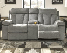 Load image into Gallery viewer, Mitchiner Reclining Loveseat with Console
