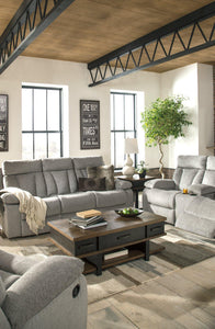 Mitchiner Reclining Sofa with Drop Down Table - Ego Home Furniture