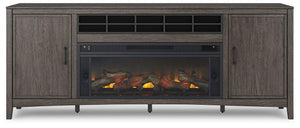 Montillan 84" TV Stand with Electric Fireplace