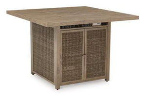 Walton Bridge Outdoor Bar Table with Fire Pit - Ego Home Furniture