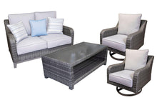 Load image into Gallery viewer, Elite Park Outdoor Loveseat, Lounge Chairs and Cocktail Table - Ego Home Furniture

