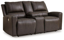 Load image into Gallery viewer, Boxmere Power Reclining Loveseat with Console
