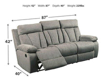 Load image into Gallery viewer, Mitchiner Reclining Sofa with Drop Down Table - Ego Home Furniture
