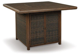Paradise Trail Outdoor Counter Height Dining Table with 4 Barstools - Ego Home Furniture