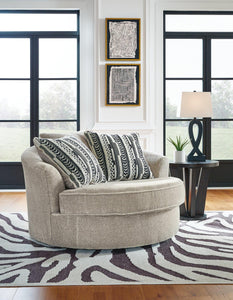 Calnita Oversized Swivel Accent Chair - Ego Home Furniture