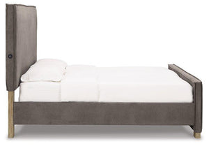 Krystanza Upholstered Bed - Ego Home Furniture