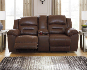Stoneland Reclining Loveseat with Console - Ego Home Furniture