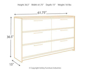 Baystorm Dresser and Mirror - Ego Home Furniture