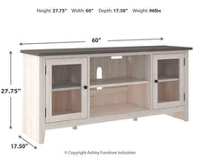 Load image into Gallery viewer, Dorrinson 60&quot; TV Stand with Electric Fireplace
