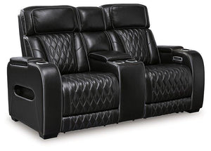 Boyington Power Reclining Loveseat with Console - Ego Home Furniture