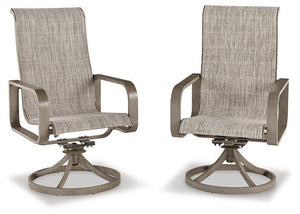 Beach Front Sling Swivel Chair (Set of 2) - Ego Home Furniture