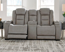 Load image into Gallery viewer, The Man-Den Power Reclining Loveseat with Console - Ego Home Furniture
