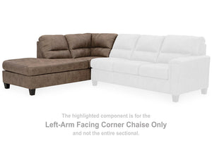 Navi 2-Piece Sectional Sofa Sleeper Chaise - Ego Home Furniture