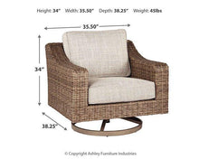 Load image into Gallery viewer, Beachcroft Outdoor Swivel Lounge with Cushion - Ego Home Furniture
