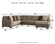 Load image into Gallery viewer, Abalone 3-Piece Sectional with Chaise
