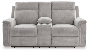 Barnsana Power Reclining Loveseat with Console - Ego Home Furniture