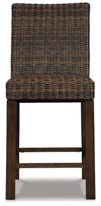 Paradise Trail Outdoor Counter Height Dining Table with 4 Barstools - Ego Home Furniture