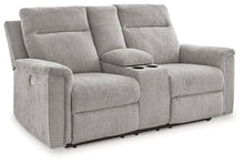 Load image into Gallery viewer, Barnsana Power Reclining Loveseat with Console
