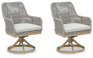 Seton Creek Outdoor Swivel Dining Chair (Set of 2) - Ego Home Furniture