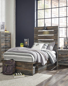Drystan Bed with 4 Storage Drawers - Ego Home Furniture