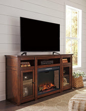 Load image into Gallery viewer, Harpan 72&quot; TV Stand with Electric Fireplace
