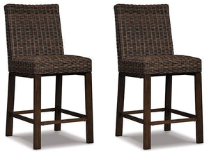 Paradise Trail Outdoor Counter Height Dining Table with 4 Barstools - Ego Home Furniture