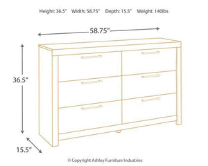 Derekson Dresser and Mirror - Ego Home Furniture