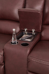 Alessandro Power Reclining Loveseat with Console - Ego Home Furniture