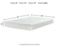 Load image into Gallery viewer, Chime 8 Inch Memory Foam Mattress Set
