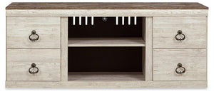 Willowton 4-Piece Entertainment Center with Electric Fireplace - Ego Home Furniture