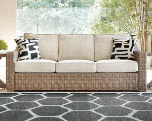 Beachcroft Outdoor Sofa with Cushion - Ego Home Furniture