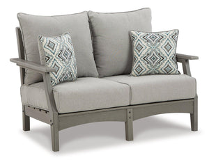 Visola Outdoor Sofa and Loveseat with Coffee Table - Ego Home Furniture